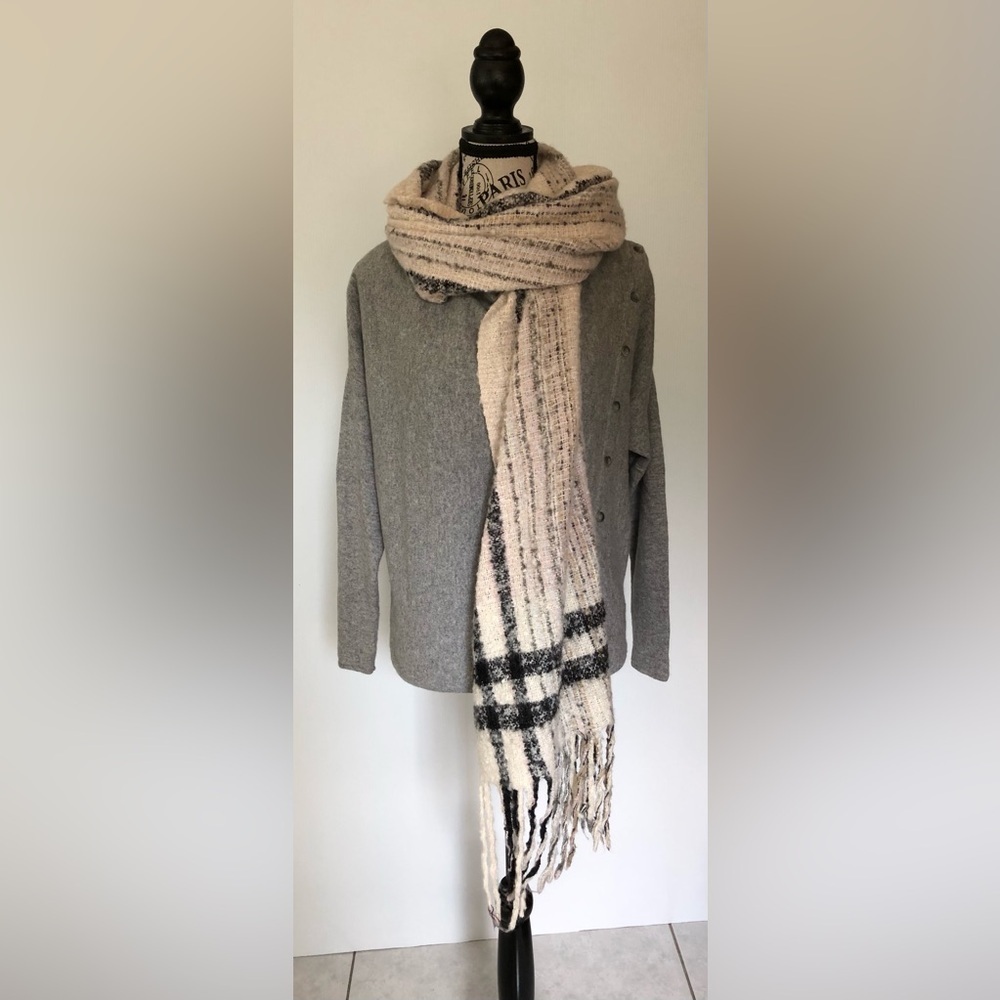 2/$19 Pink and Black Women's Scarf